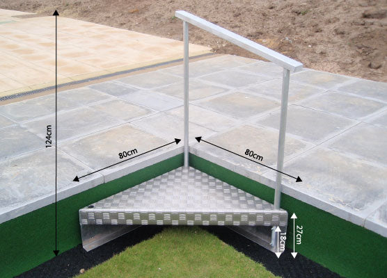 Corner Access Steps for Bowls Green – Greens & Leisure Ltd